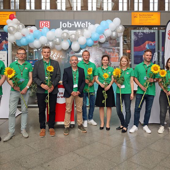 DB-Jobwelt Leipzig mit Mitarbeitern