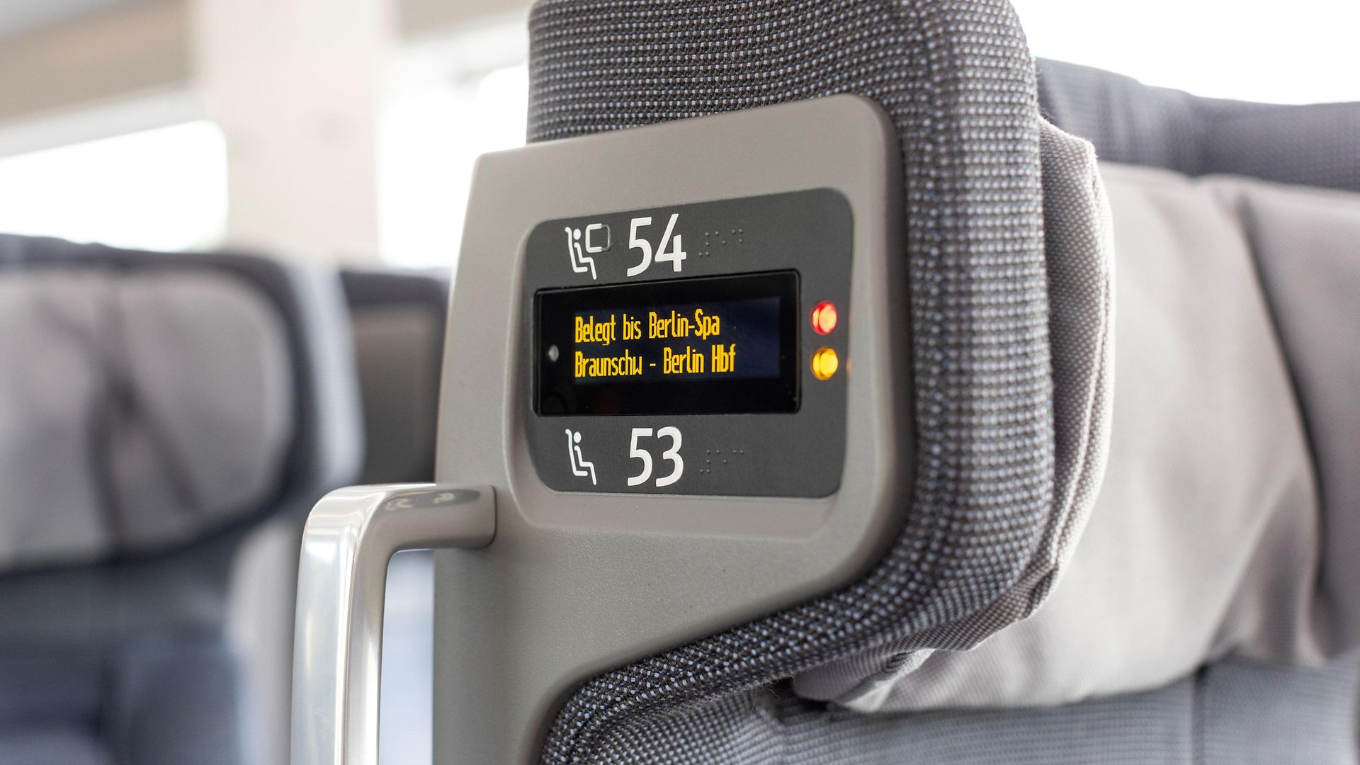 Reservierungsanzeige im ICE L