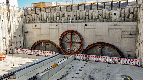 Blick auf das Tunnelportal West