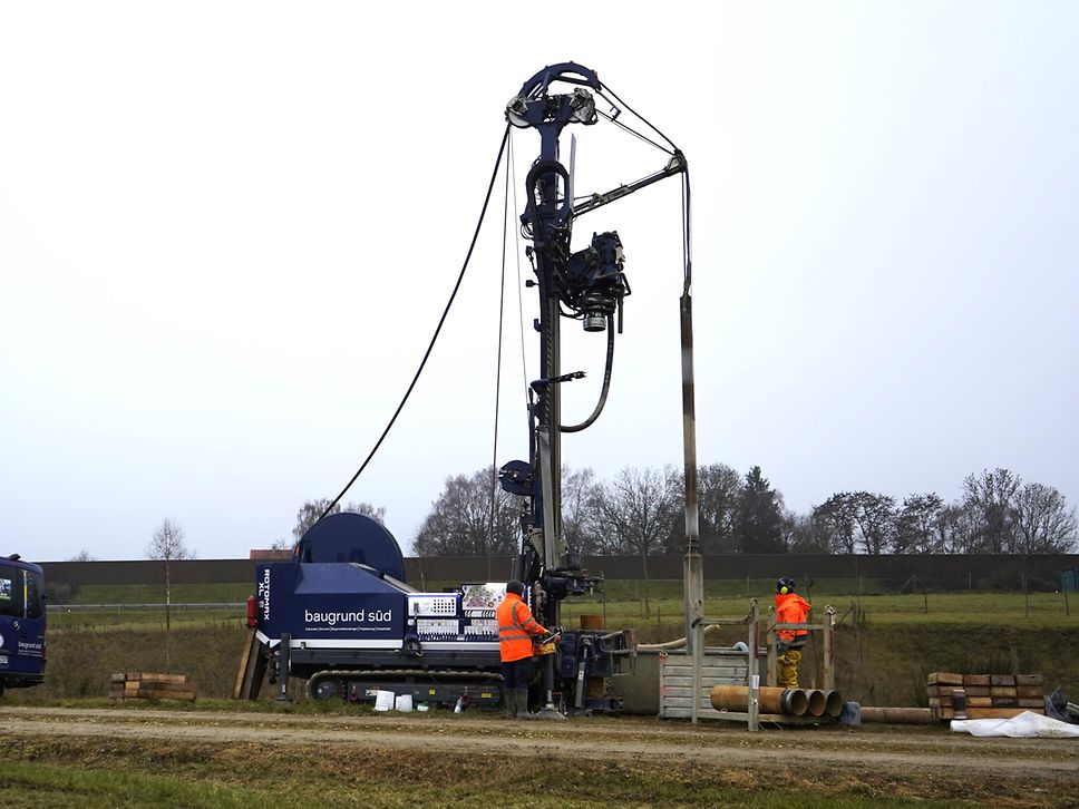 Probebohrung bei Adelsried 