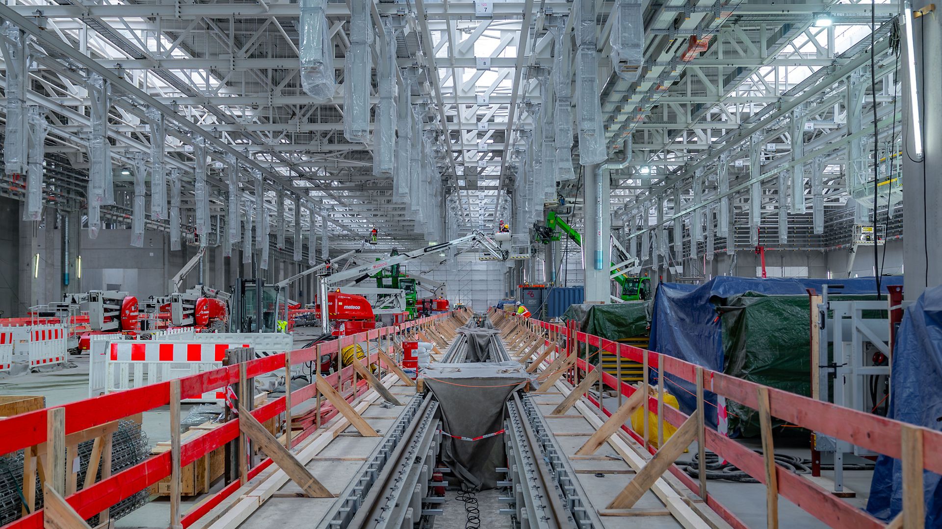 DB Fahrzeuginstandhaltung GmbH - Neues Werk Cottbus - Baufortschritt Halle 1 (Februar 2026)