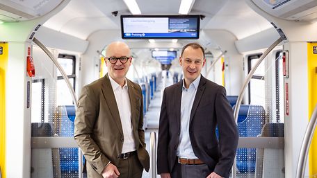 Alter und neuer Chef der S-Bahn München: Heiko Büttner (links), Dr. Matthias Glaub (rechts)