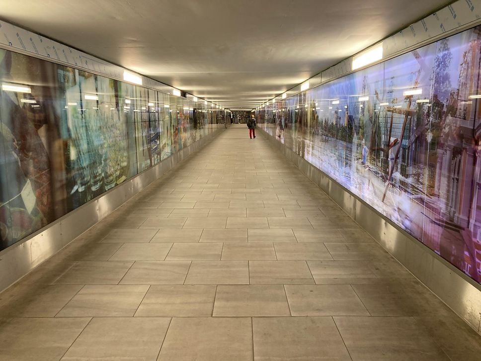 Die neugestaltete Personenunterführung Hanau Hbf